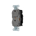 Hubbell Receptacle, 1/2 hp, 125V AC, NEMA 5-15R BR15STGYTR