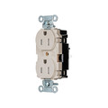 Hubbell Receptacle, 1/2 hp, 125V AC, NEMA 5-15R BR15STLATR