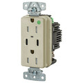 Hubbell USB Receptacle, Ivory, 1/2 hp USB8200CPDI