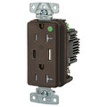 Hubbell USB Receptacle, Brown, 1 hp USB8300ACPD