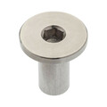 Zoro Select Binding Barrel, 1/4"-20, 3/4 in Brl Lg, 3/8 in Brl Dia, 316 Stainless Steel Plain Z1520