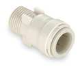 Watts Male Adapter, 1/2 in Tube Size, Polysulfone, White 3501-1008