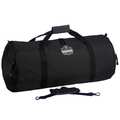 Ergodyne Duffel Bag, Black, 600D Durable Polyester, Water-Resistant Backing, 3 Pockets GB5020MP