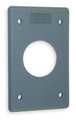 Hubbell Wall Plates, Number of Gangs: 1 Thermoplastic, Light Texture Finish, Gray HBLP720FS