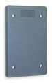 Hubbell Blank Wall Plates, Number of Gangs: 1 Thermoplastic, Light Texture Finish, Gray HBLP14FS