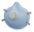 Moldex N95 Disposable Respirator w/ Valve, S, Blue, PK10 2301N95