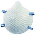 Moldex N95 Disposable Respirator, Molded, Dual Headstrap, Molded Nose Bridge, White, M/L, Pack of 20 2200N95