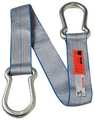 Dayton Web Sling, Type U, 6 ft L, 4 in W, Polyester, Silver 1DNG5