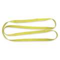 Dayton Web Sling, Type 5, 4 ft L, 1 in W, Polyester, Yellow 1DNK9
