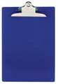 Zoro Select 8-1/2" x 11" Plastic Clipboard 1", Blue 21602