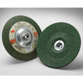 3M Depressed Center Wheels, Type 27, 7 in Dia, 0.25 in Thick, 5/8"-11 Arbor Hole Size, Ceramic 55959