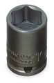 Proto 1/4 in Drive Impact Socket 12 mm Size, Standard Socket, black oxide J6912M