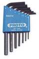 Proto 7 Piece Metric L-Shape Hex Key Set, J4985 J4985