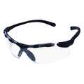 Condor Safety Glasses, Enticer, Anti-Scratch, Padded Nose-Piece, Bayonet Temples, Black Frame, Clear Lens 1FYY3