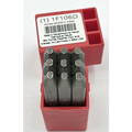 Zoro Select Number Set, 3/32 In. H, Steel 1F106
