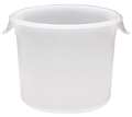 Rubbermaid Commercial Round Storage Container, 8 qt, Lid 1GAF4 FG572400WHT