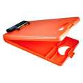 Zoro Select 8-1/2" x 11" Portable Storage Clipboard 1", Orange 00543