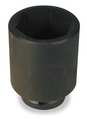 Proto 1 in Drive Impact Socket 2 3/4 in Size, Deep Socket, black oxide J10044L