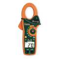 Extech Clamp Meter, Backlit, 1,000 A, 1.8 in (46 mm) Jaw Capacity, Cat III 600V Safety Rating EX810