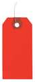 Zoro Select 3-1/8" x 6-1/4" Fluorescent Red Paper Wire Tag, Pk1000 1GYZ6