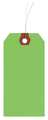 Zoro Select 1-7/8" x 3-3/4" Fluorescent Green Wire Tag, Includes 12" Wire, Pk1000 4WLA5