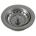 Zoro Select Sink Strainer, Pipe Dia 3 1/2 To 4 In, SS 1HEG4