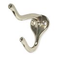 Zoro Select Coat and Garment Hook, 2 Ends, Brass 1HGL1