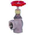 Milwaukee Valve Angle Globe Valve, Class 125, 3/4 In., FNPT 504 3/4