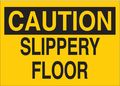 Brady Caution Sign, 10" H, 14" W, Fiberglass, Rectangle, English, 70528 70528