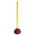 Zoro Select Forced Cup Plunger, Rubber, Cup Size 5In. 1LNX3