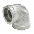 Zoro Select 1-1/4" Socket Weld SS 90 Degree Elbow 4307004314