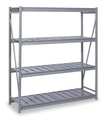 Lyon Starter Bulk Storage Rack, 36 in D, 48 in W, 4 Shelves, Dove Gray DD67143SR