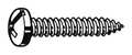 Zoro Select Sheet Metal Screw, #8 x 1 in, Zinc Plated Steel Pan Head Combination Phillips/Slotted Drive, 100 PK U26661.016.0100