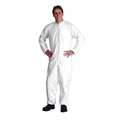 Dupont Collared Disposable Coveralls, L, 25 PK, White, High Density Spunbond Polyethylene, Zipper IC181SWHLG002500