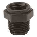 Zoro Select Reducing Bushing, Polypropylene, 1/2" x 3/8", Schedule 80, 300 psi Max Pressure RB050-038