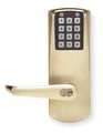 Kaba Electronic Lock, Satin Brass, 12 Button E2031BLL60641
