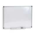 Zoro Select 24"x36" Melamine Whiteboard, Aluminum Frame, Depth: 5/8 in 1NUP7