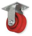 Zoro Select V-Groove Rigid Caster, Polye, 4 in., 350 lb 1NWC9
