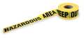 Zoro Select Barricade Tape, Hazardous Area Keep Out, 3 in Wide x 1000 ft Long, Polyethylene, 1.6 mil Thickness 1N952