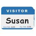 C-Line Products Blue Visitor Badge, Label, PK100 92245