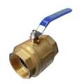 Zoro Select 4" FNPT Brass Ball Valve Inline 1PYT2