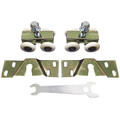 Zoro Select 4 Wheel Replacement Hanger, 3-23/32"L x 1-1/16"W, Zinc 1RBL8