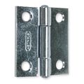 Zoro Select 1 3/8 in W x 1 1/2 in H zinc plated Door and Butt Hinge 1RBT5