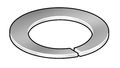 Zoro Select Internal Retaining Ring, Stainless Steel, Plain Finish, 25 PK CW1