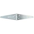 Zoro Select 3 1/2 in W x 10 in H zinc plated Strap Hinge 1RCK7