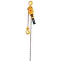 Harrington Lever Chain Hoist, 2,000 lb Load Capacity, 5 ft Hoist Lift, 1 1/8 in Hook Opening LB010-5