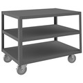 Durham Mfg High Deck Portable Table, 3 Shelves HMT-2436-3-95