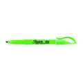 Sharpie Highlighter, Chisel Tip Fluorescent Green PK12 27026