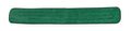 Tough Guy 36 in L Dust Mop, 4 oz Dry Wt, Hook-and-Loop Connection, Pad End, Green, Microfiber 1TTY4