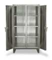 Strong Hold 12 ga. ga. Stainless Steel Storage Cabinet, 36 in W, 66 in H, Stationary 35-DS-246SS